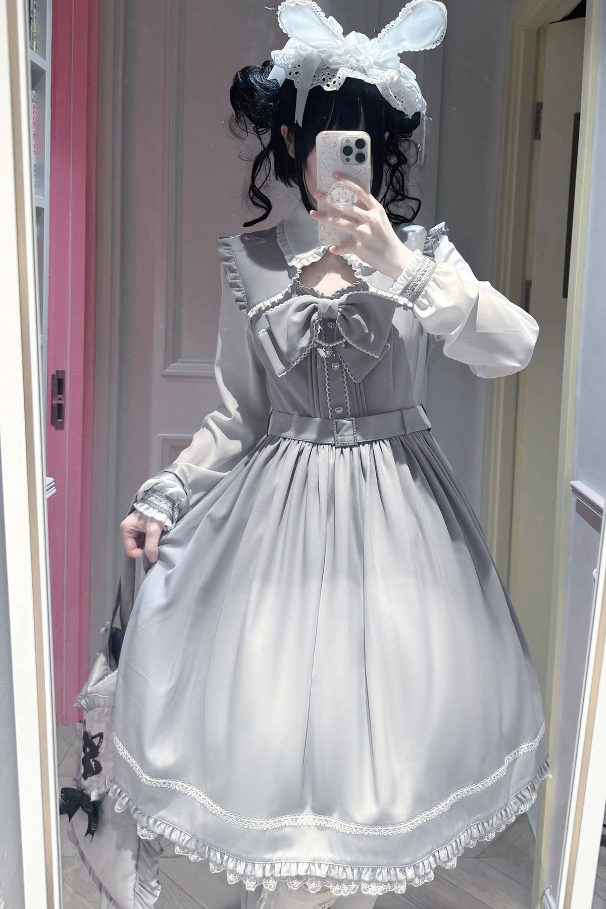 Moonlight Trio Lace Bow Dress