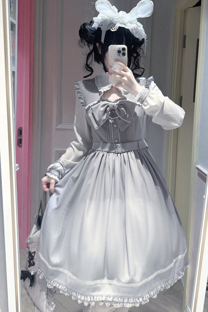 Moonlight Trio Lace Bow Dress