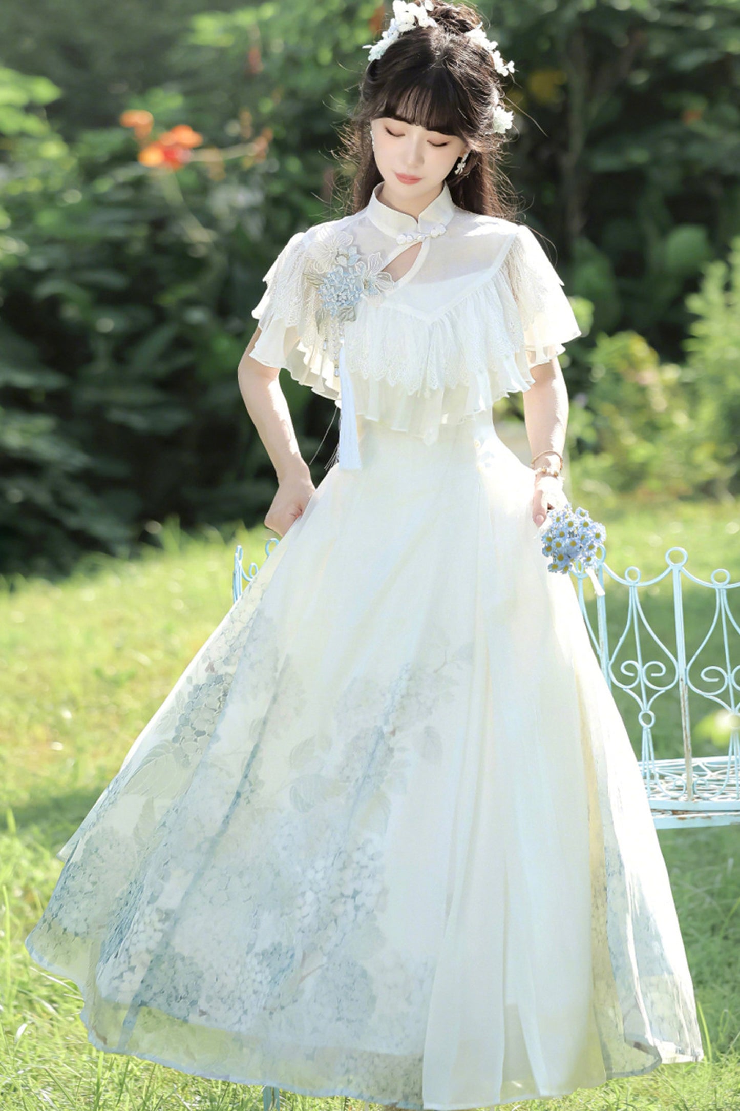 紫陽花チャイナプリンセスドレス