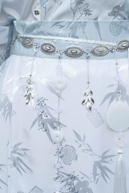 Unisex Wolkenfliegendes antikes Kostüm-Oberteil und Mamian-Rock-Set