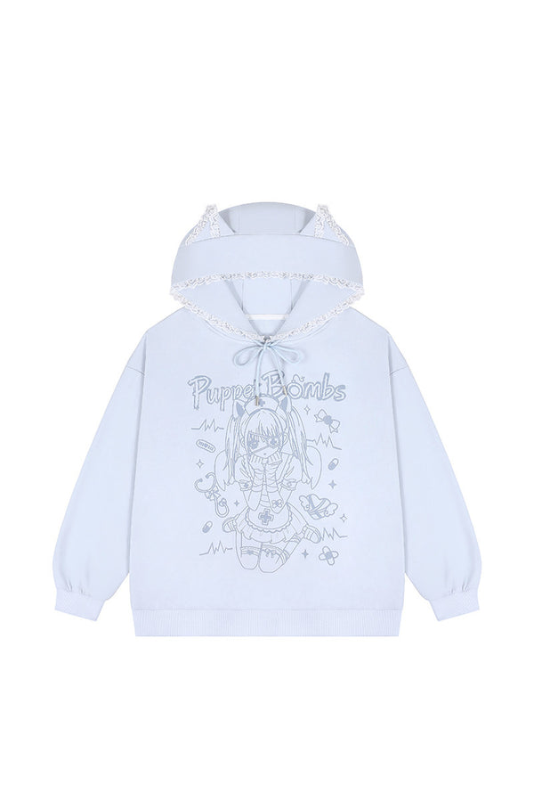 Anime Girl Hooded Sweatshirt