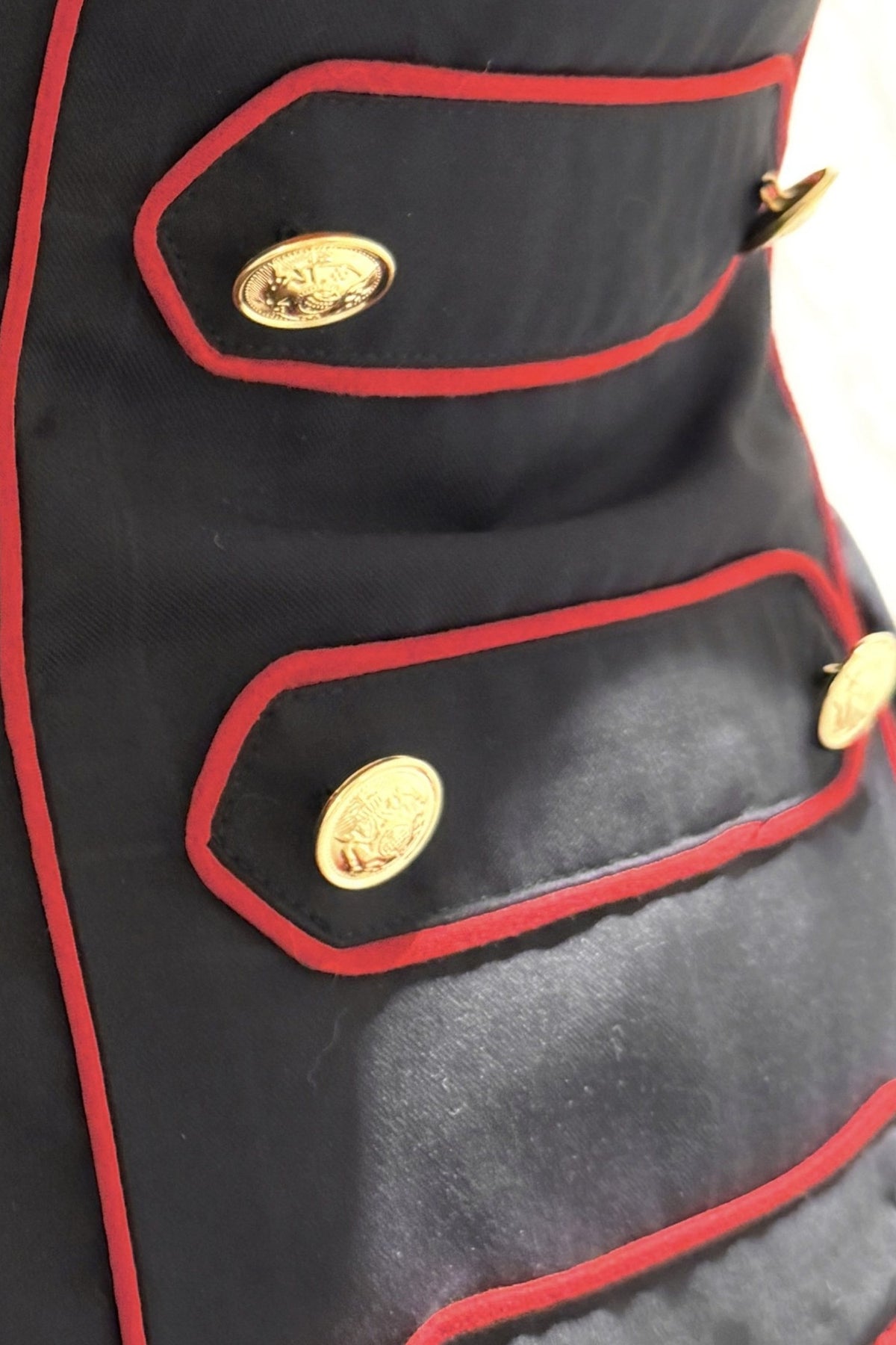 Black Red Navy Large Hem Backless Dress