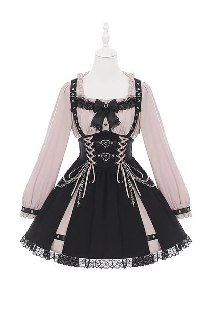 Heart Lock Long Sleeve Dress
