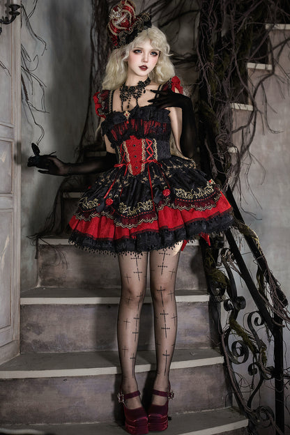 Süßes cooles Lolita-Kleid im Gothic-Stil