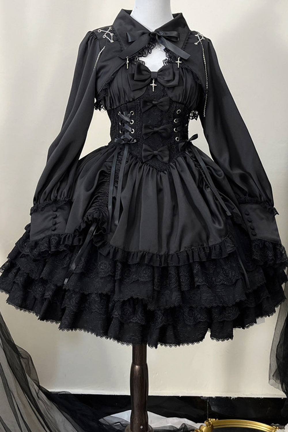 Gothic Jsk Suspender Dress Set