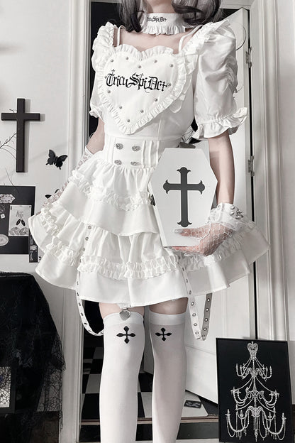 Subculture Gothic Print Dress