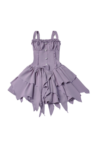 Butterfly Island ensemble robe en dentelle irrégulière avec haut à épaules dénudées