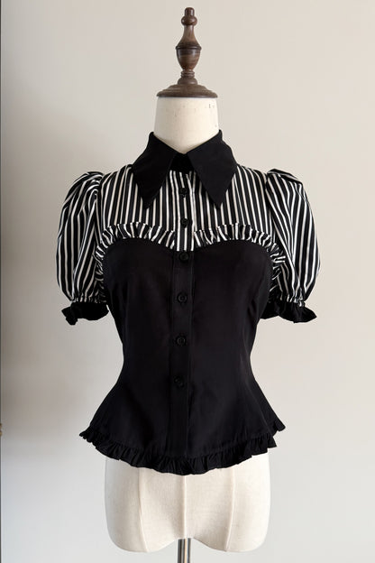 Gothic Style Short Sleeve Shirt