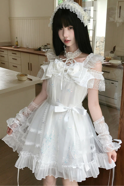お姫様レースのドーリーワンピース