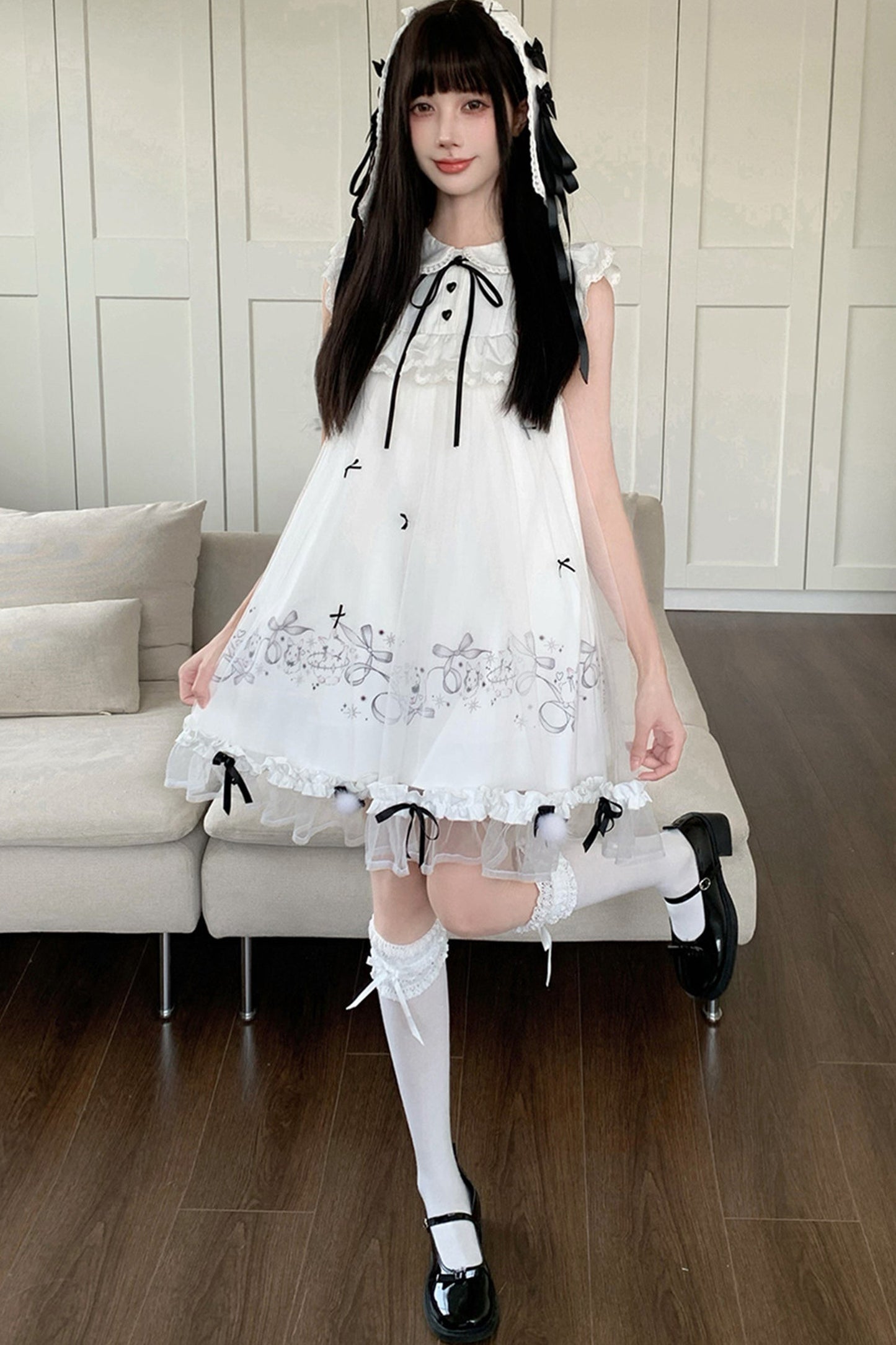 月うさぎプリンセスドールワンピース