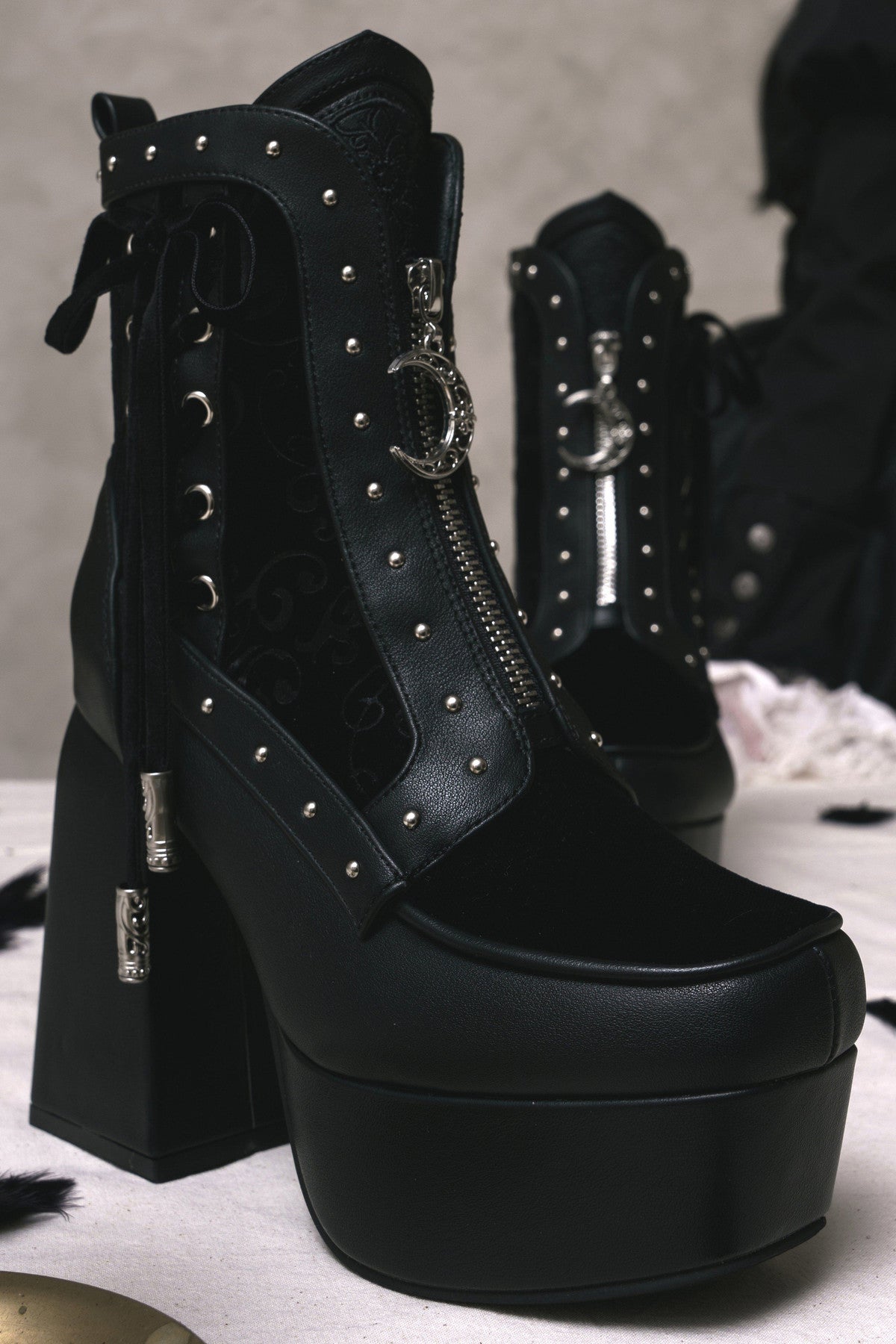 Gothic Platform Ankle Boots