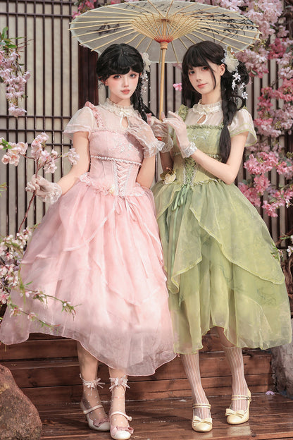 Robe de princesse chinoise romantique + accessoires