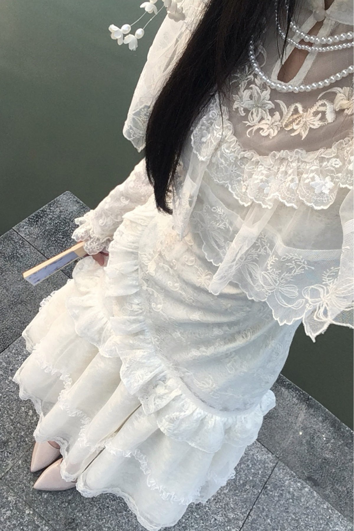 Embroidered Fishtail Qipao Dress