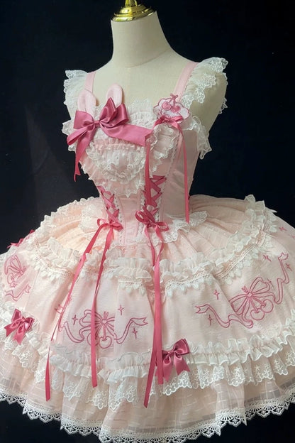 [Pre-Order] Rabbit Princess Doll Lolita Jumper Skirt