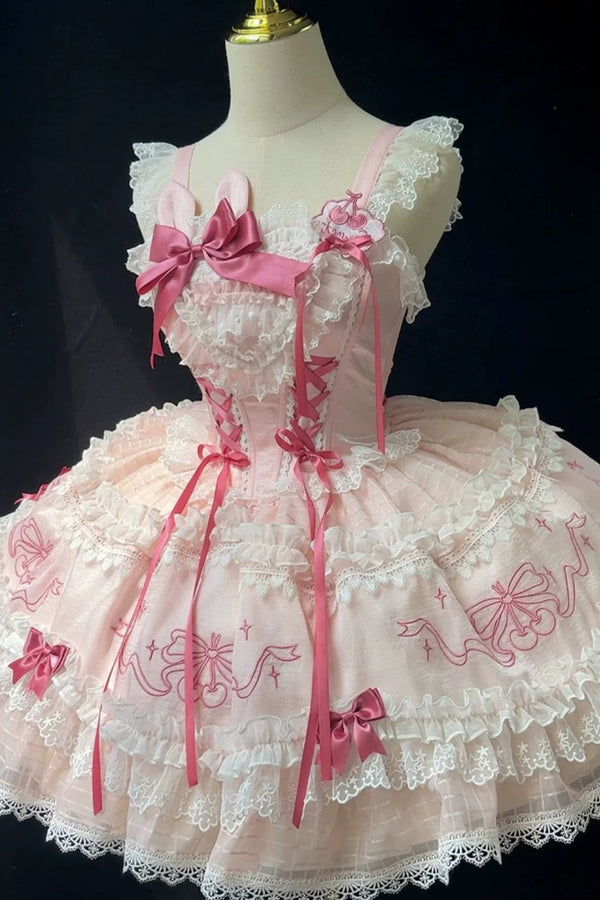 [Pre-Order] Rabbit Princess Doll Lolita Jumper Skirt