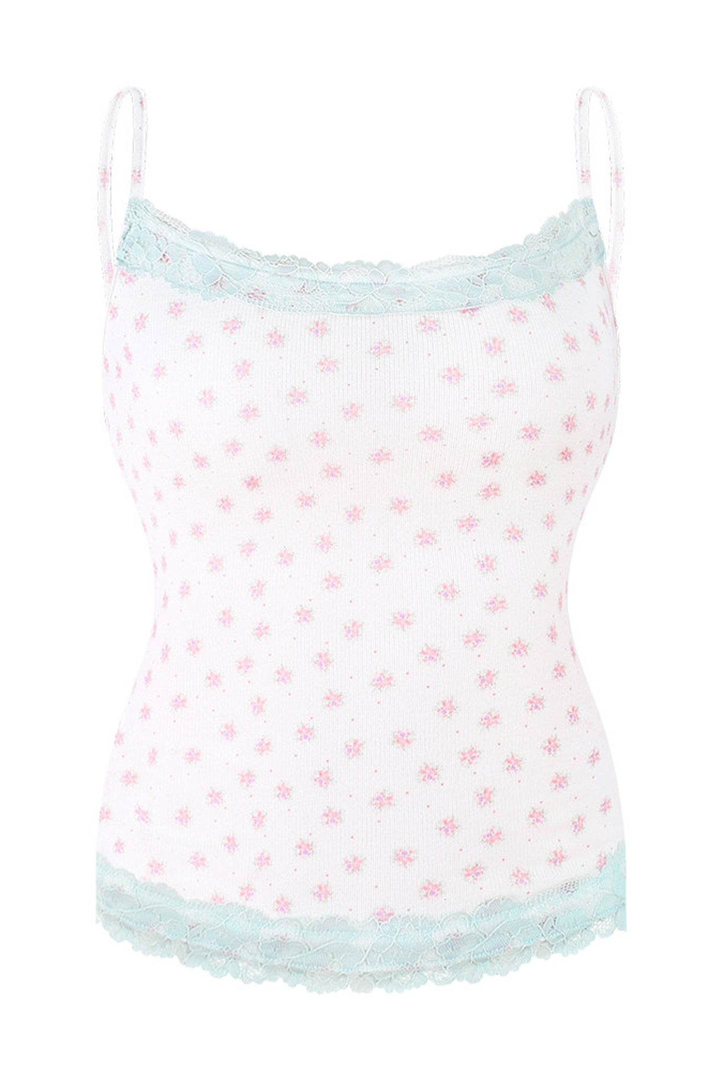 Ensemble 3 pièces : cardigan rose en maille, caraco fleuri et jupe