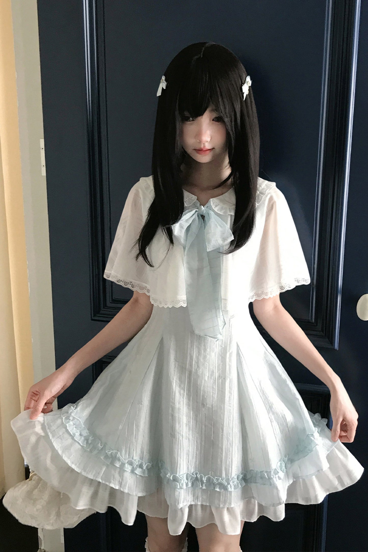 天使リボンのブルードールワンピース