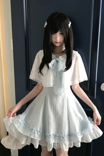 天使リボンのブルードールワンピース