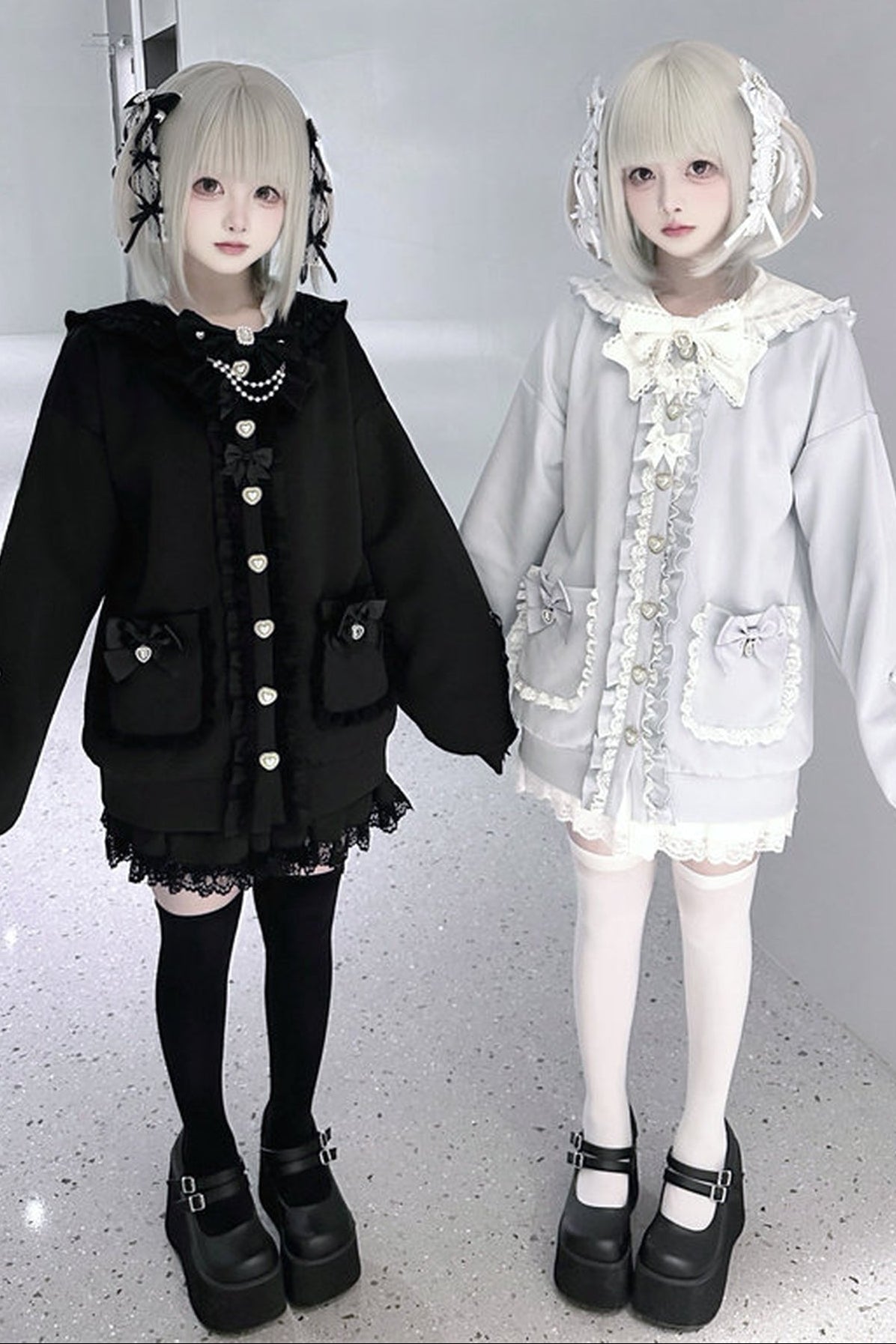 네이비 칼라 프레피 스쿨 재킷