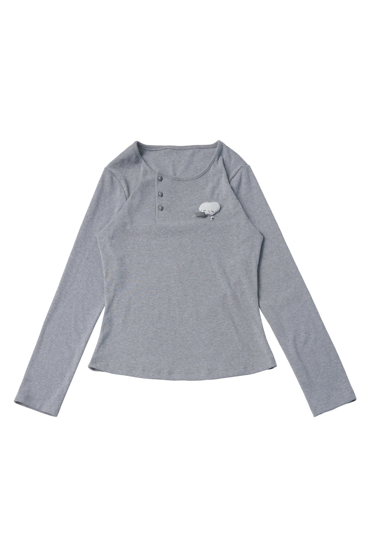 Three-Color Shawl Long-Sleeve
