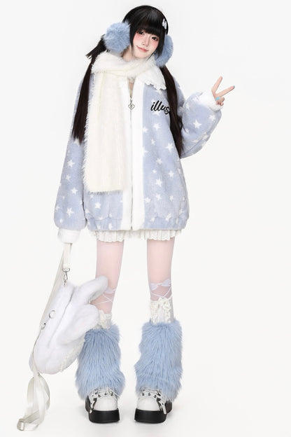 Veste matelassée étoilée à col Claudine