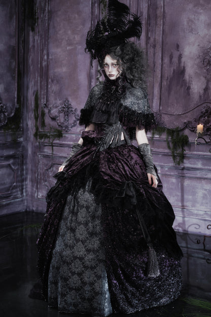 Dunkler viktorianischer Gothic-Umhang