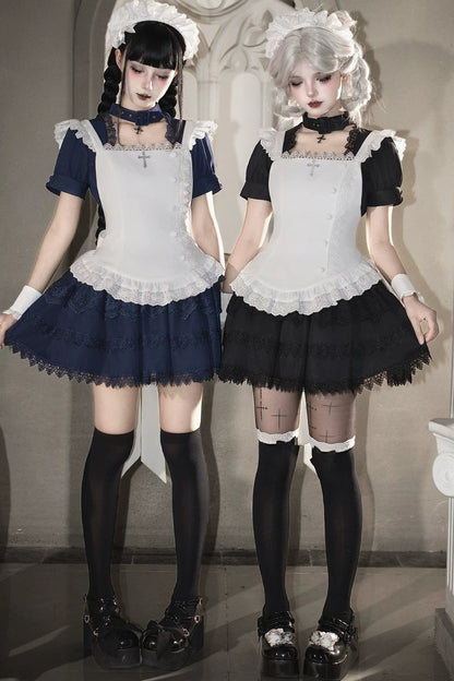 Dark Gothic Maid Lolita Set
