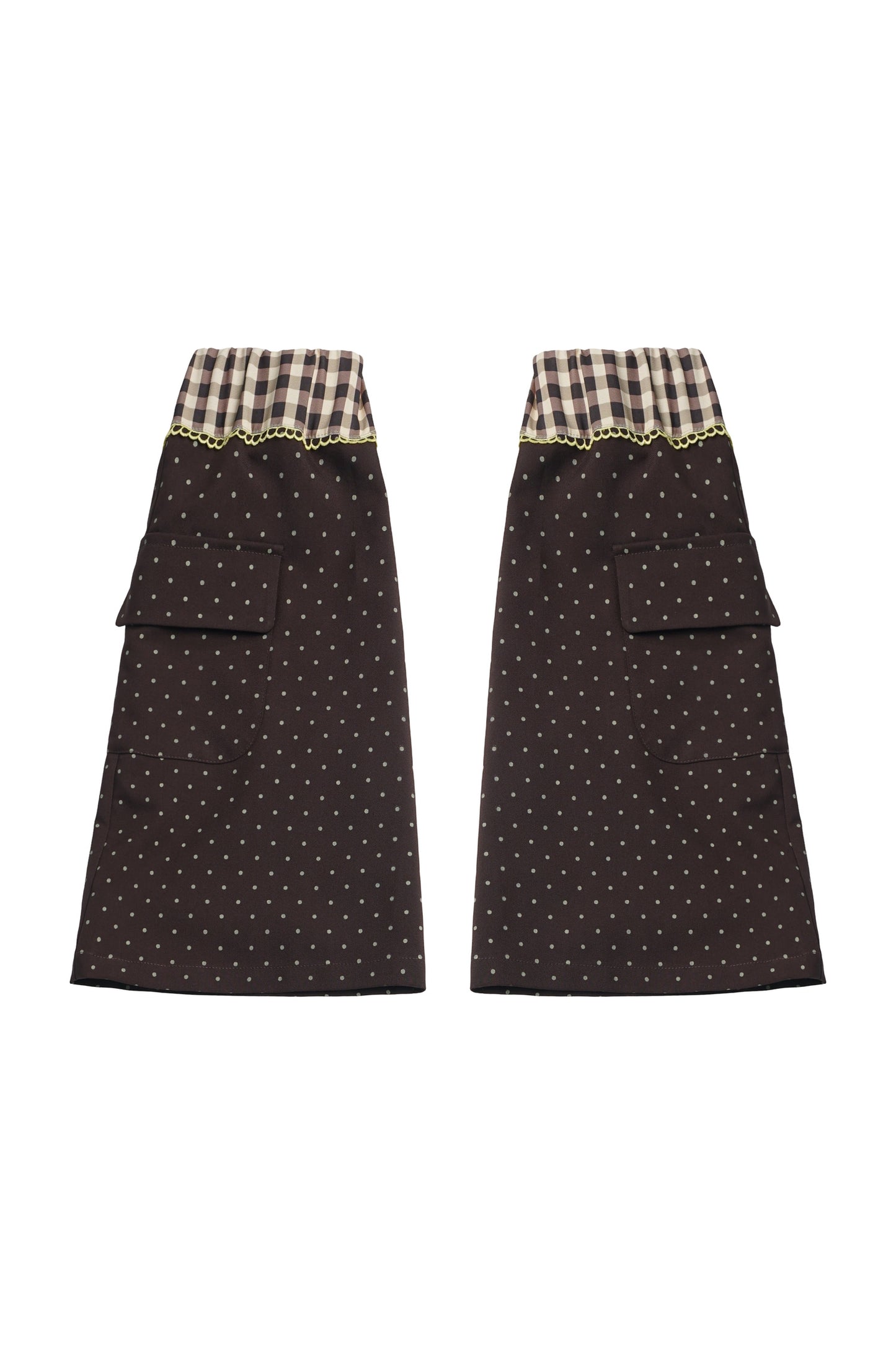 Polka Dot Floral Bud Suspender Dress and Long Sleeve Set-Up