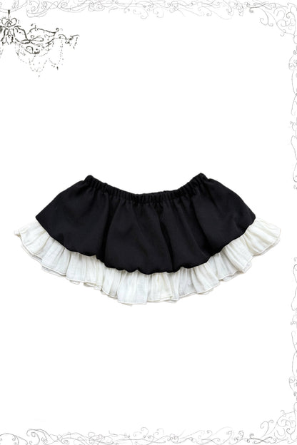Soft Gothic Ruffle Puff-Sleeve Blazer Set-Up