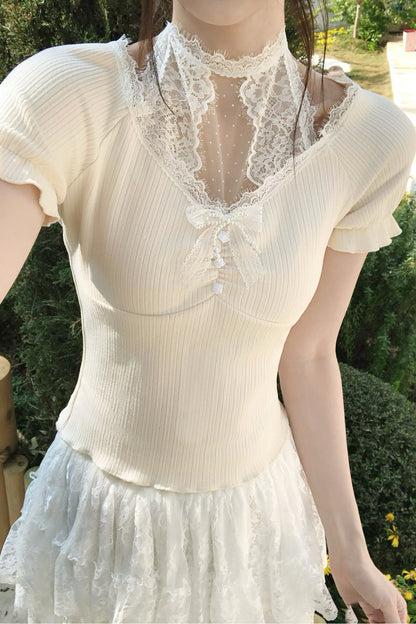 Dolly Lace Choker Top + Skirt