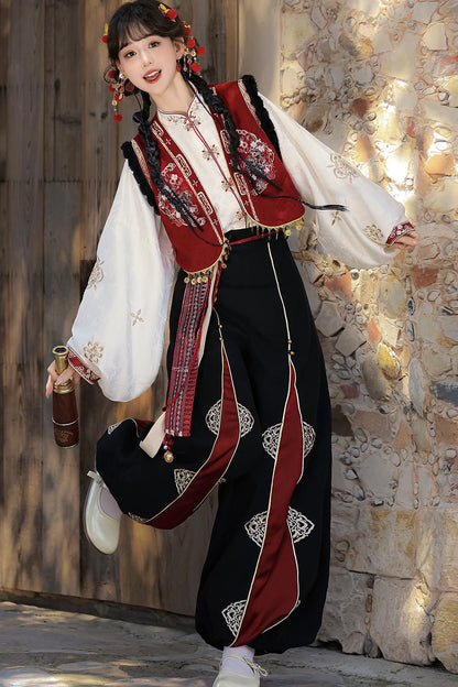Ethnic Vest and Pants Set-Up