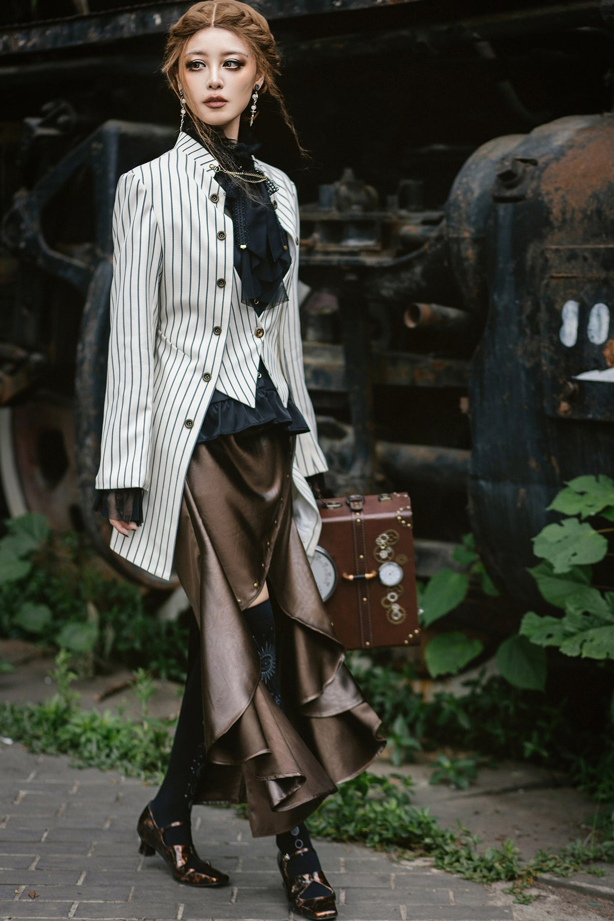 Steampunk High-Waisted Mermaid Skirt