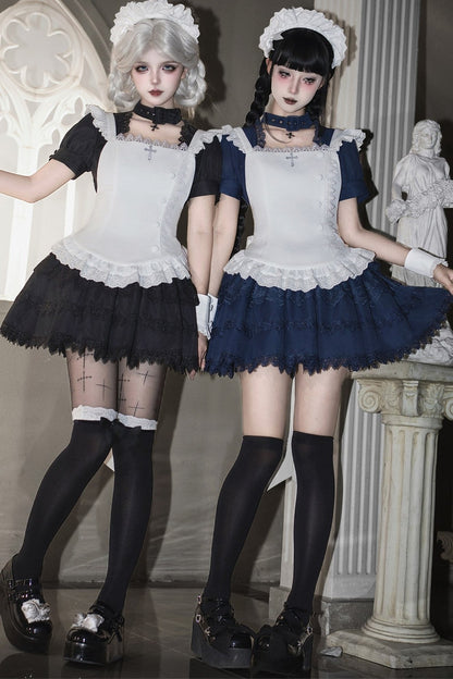 Dark Gothic Maid Lolita Set