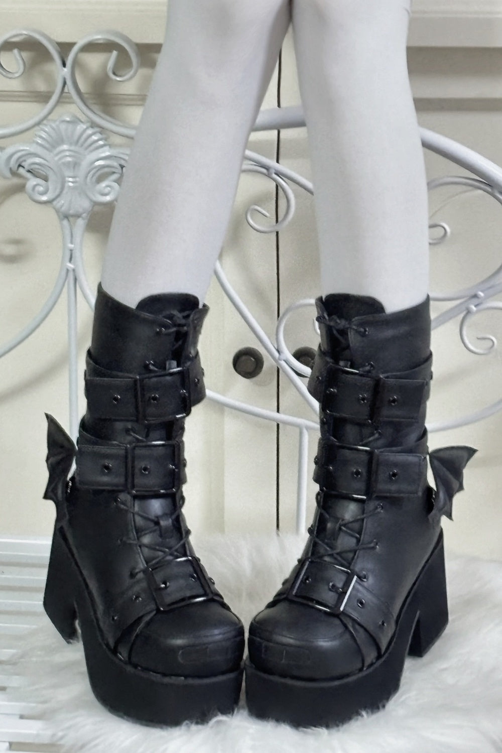 Twin Buckle Platform Boots