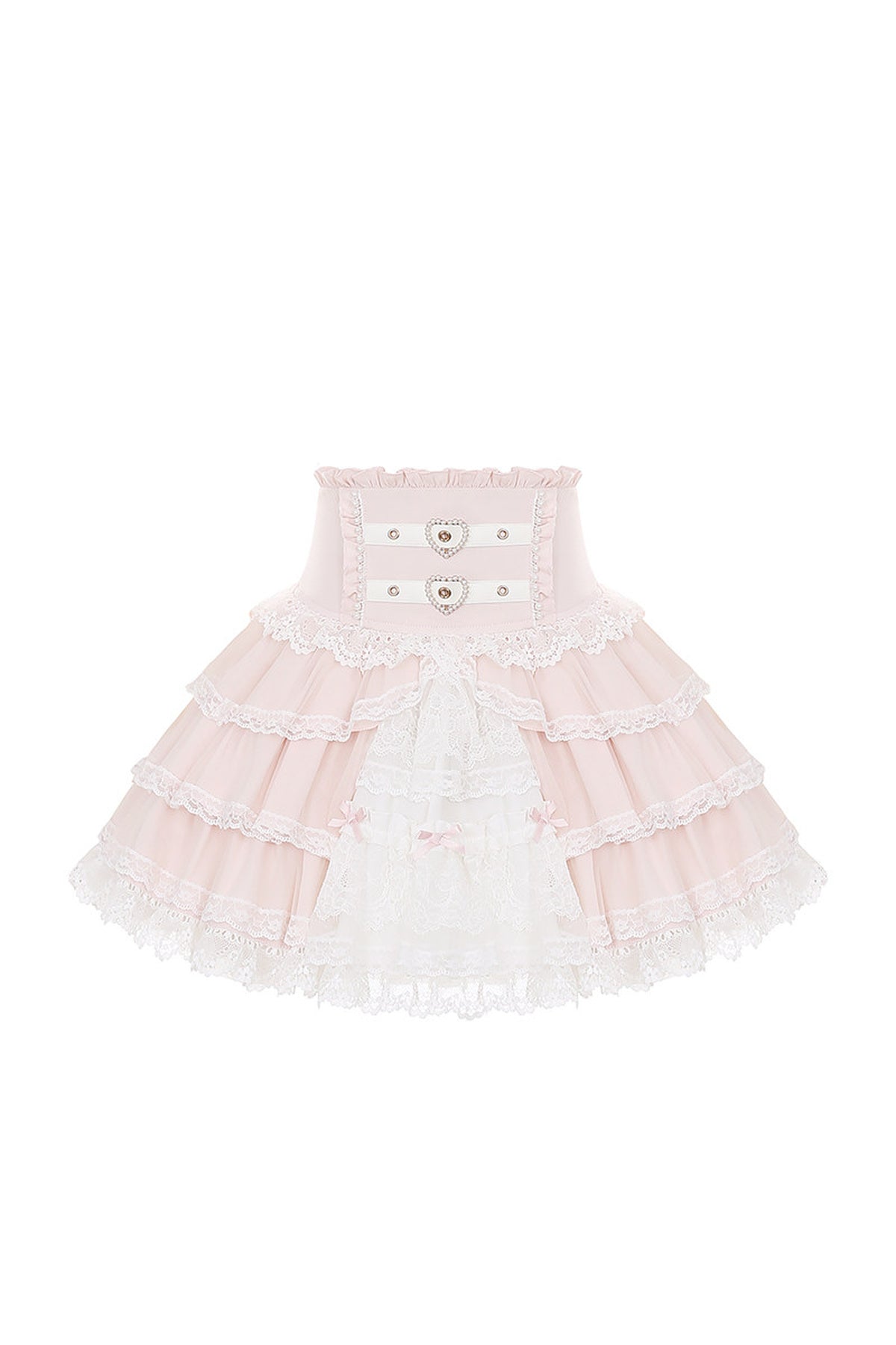 Snow Rabbit Plush Lace Coat, Top and Skirt Set-Up