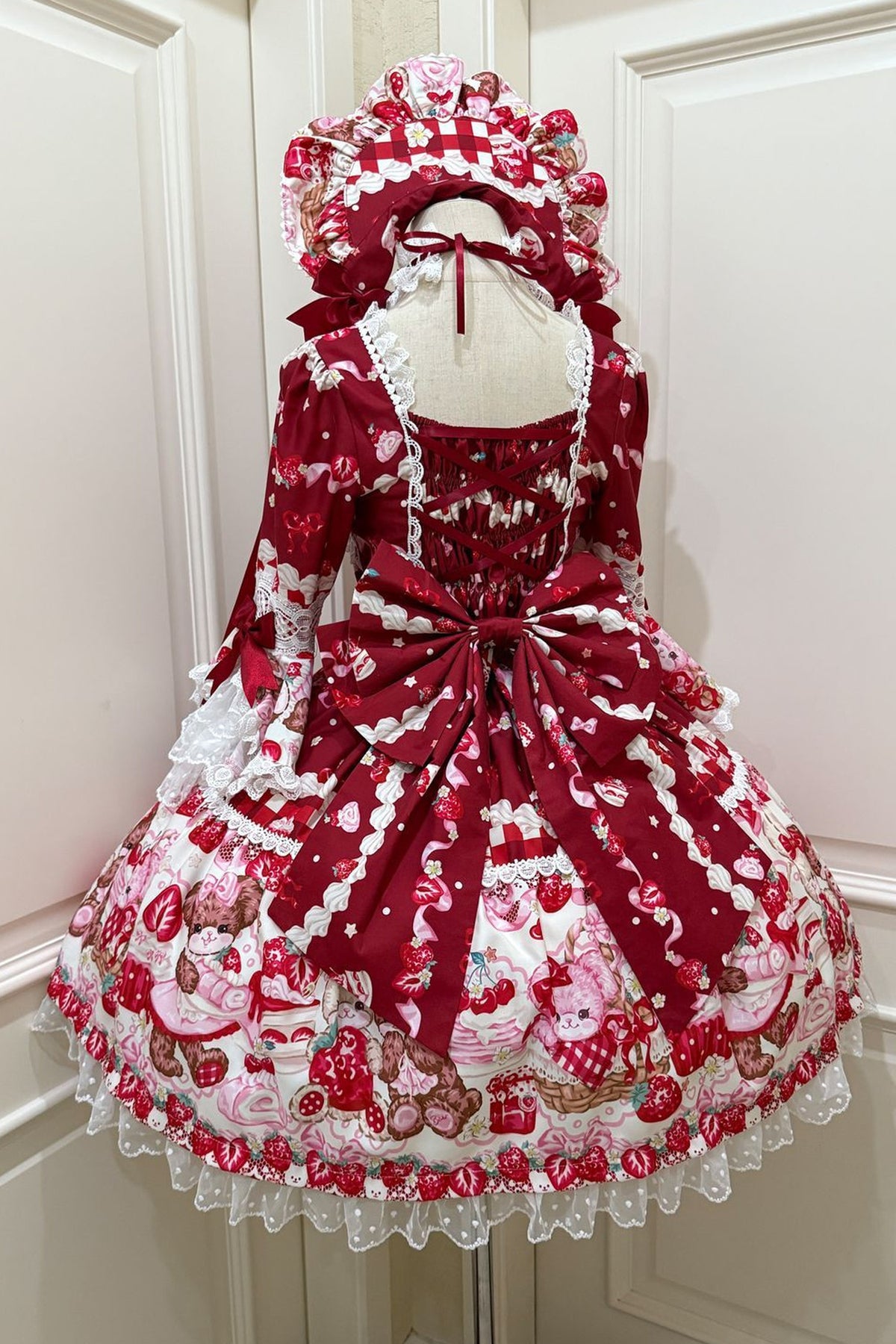 Berry Rabbit Bear Long Sleeve Dress