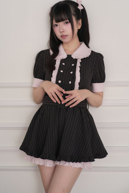 Ryousangata-Idolkleid mit Doppelschleife + kurze Hose