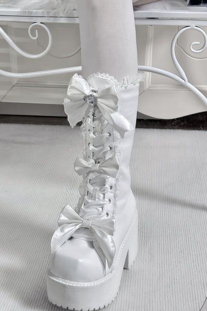 Cool Lace-Up Platform Martin Boots