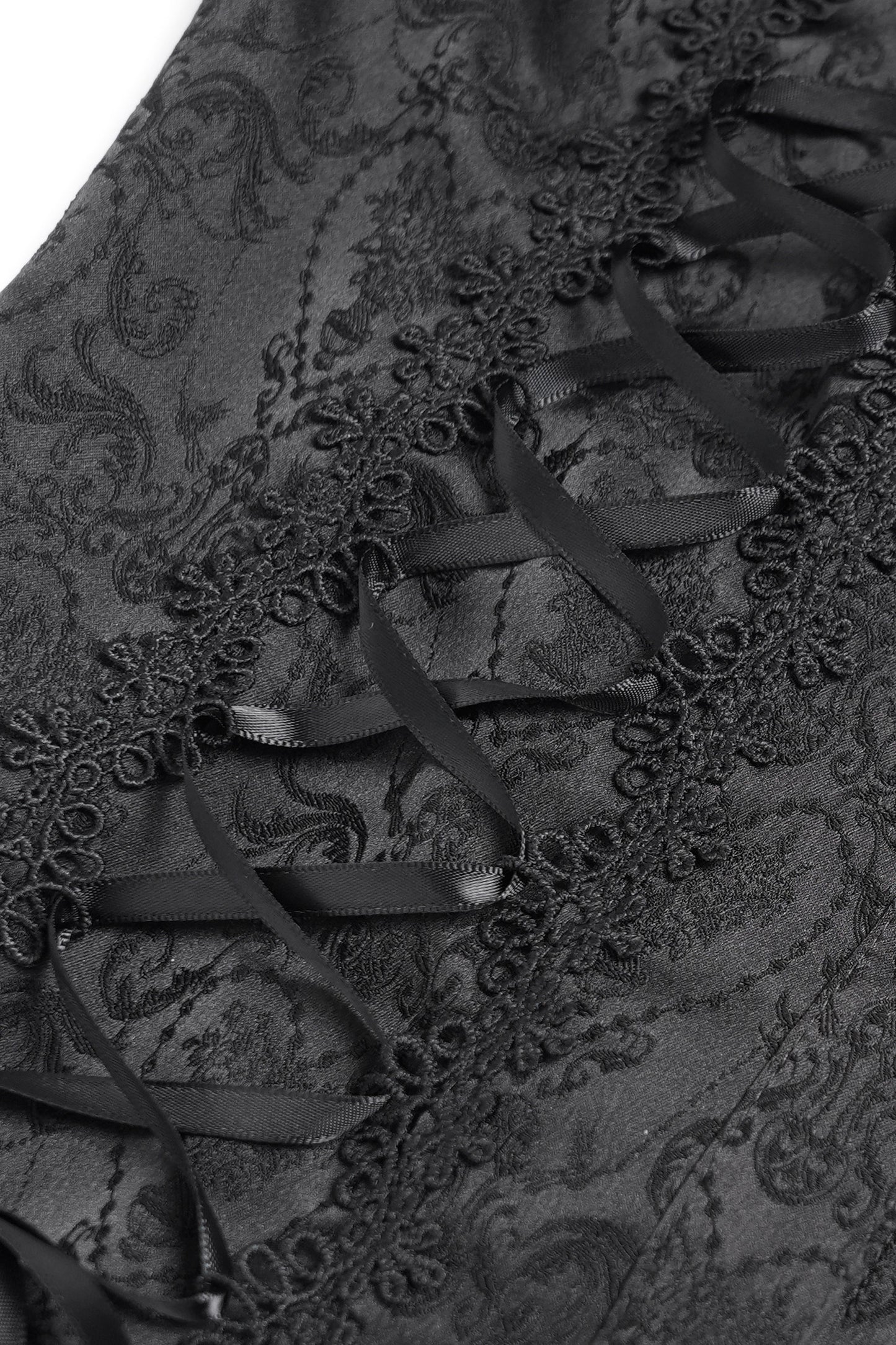 Chemise gothique à laçage et manches princesse