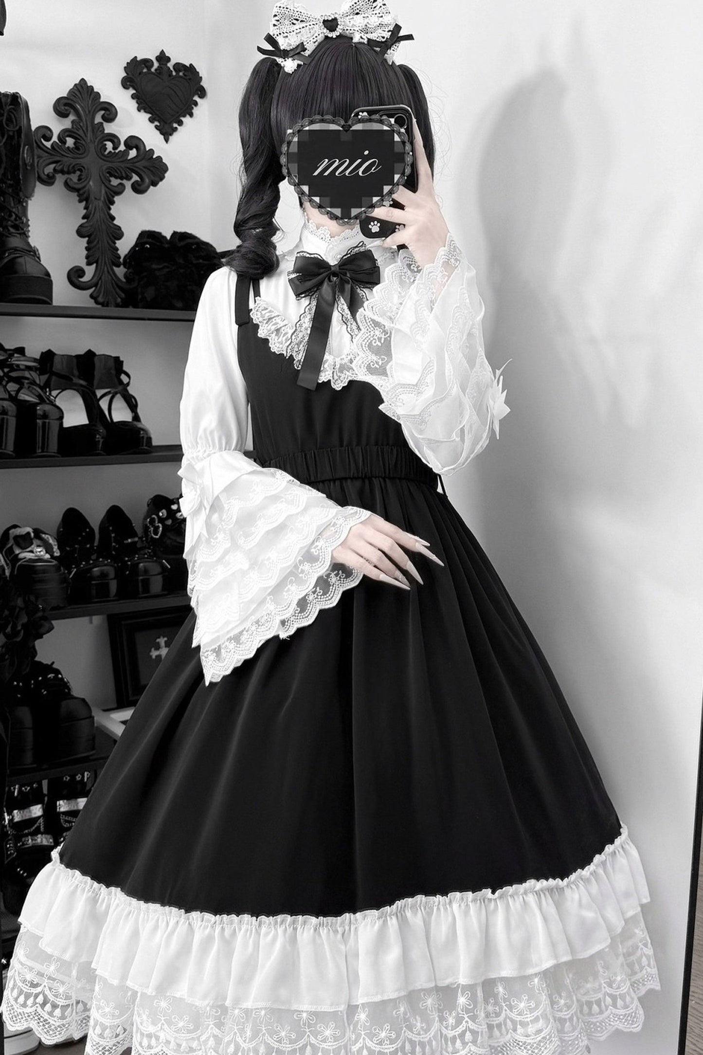 Moonlight Mermaid Lace Shirt and Dress Set-Up