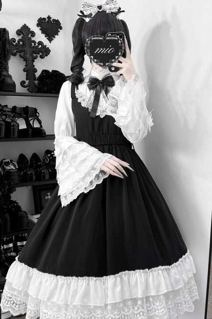 Moonlight Mermaid Lace Shirt and Dress Set-Up