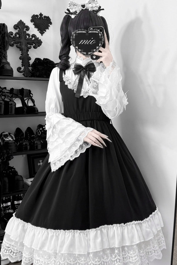 Moonlight Mermaid Lace Shirt and Dress Set-Up