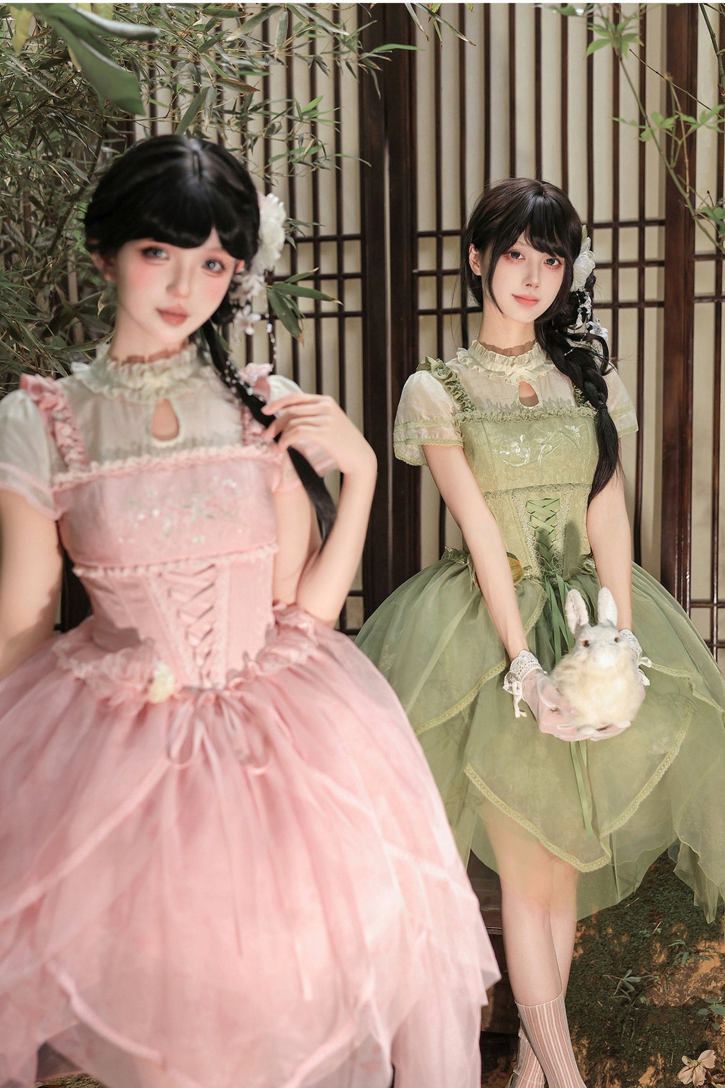 Robe de princesse chinoise romantique + accessoires
