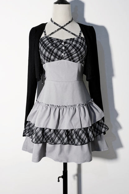 Galaxy Knit Cardigan And Dress Set