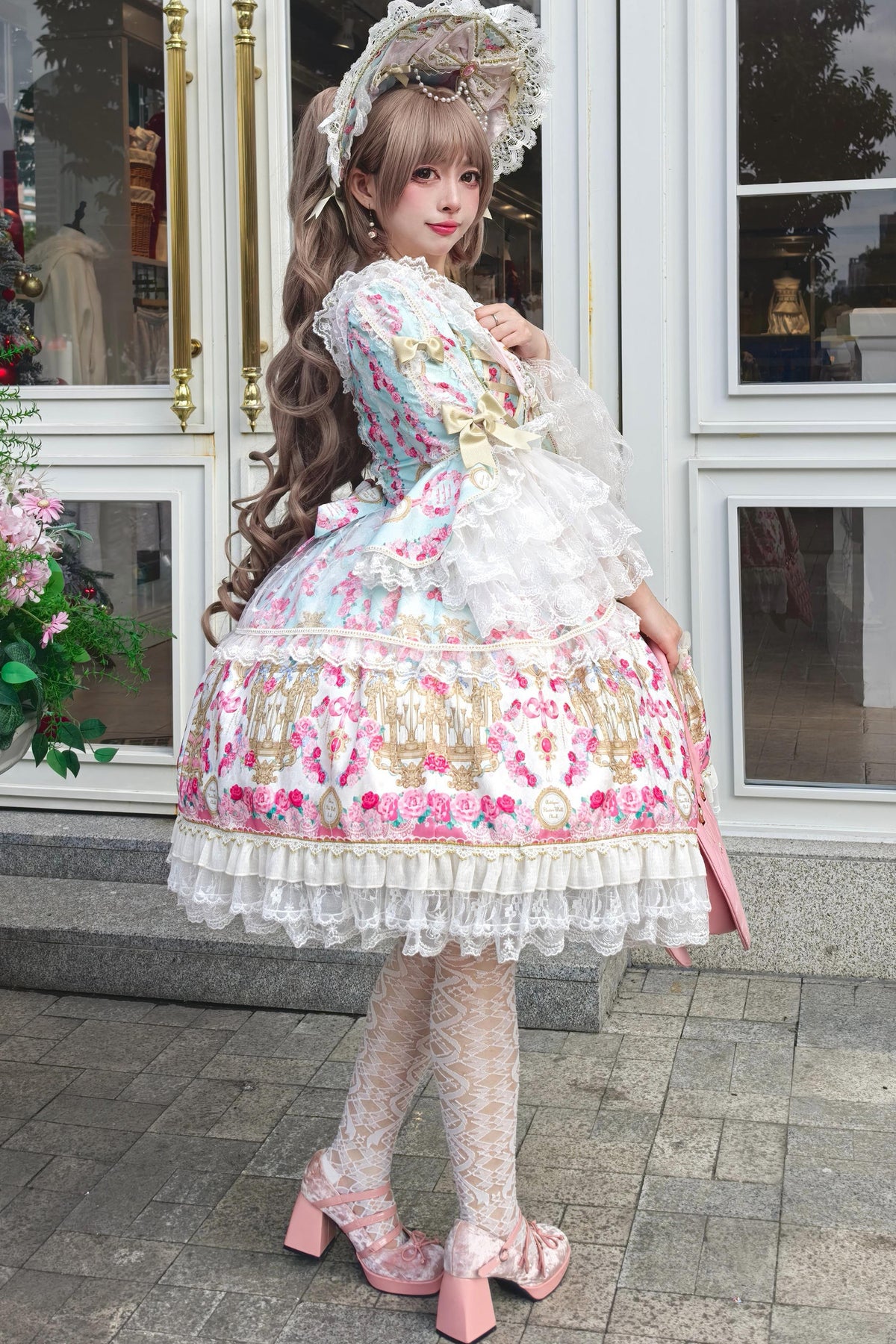 Rose Garden Sequence Lolita OP Dress