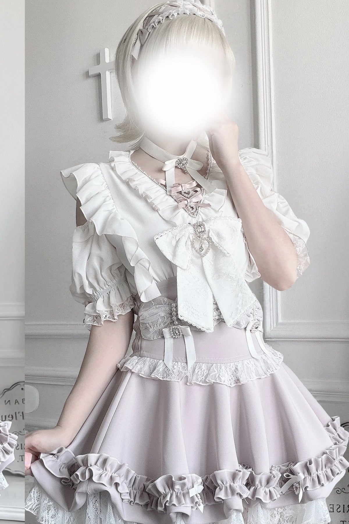High-Waisted Puffy Cake Skirt Set