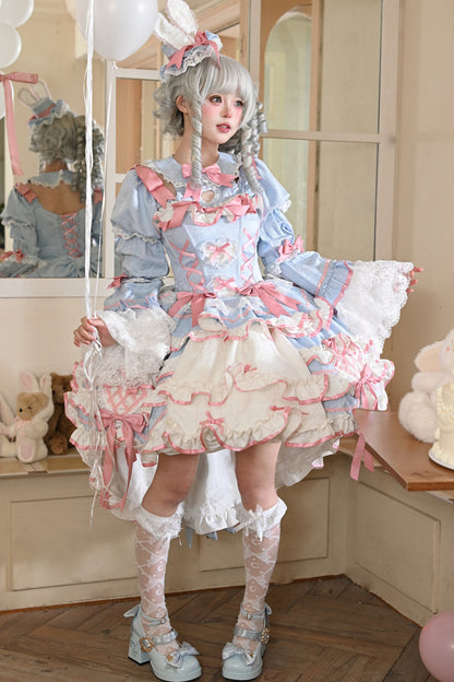 パステルうさぎ姫ロリータワンピース