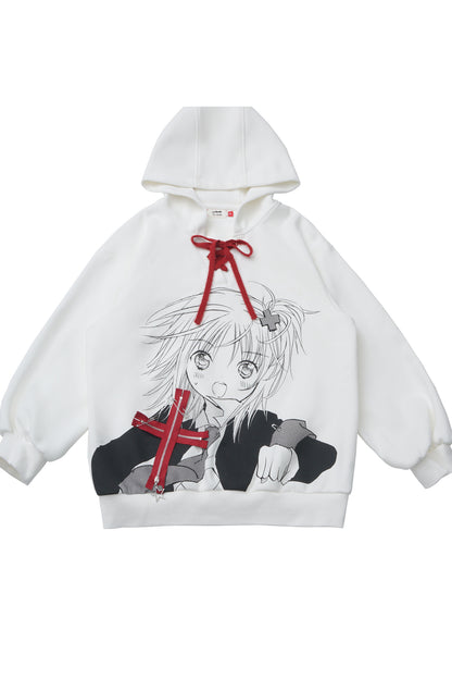 Three-Tone Tie-Dye Age-Reducing Hooded Sweatshirt