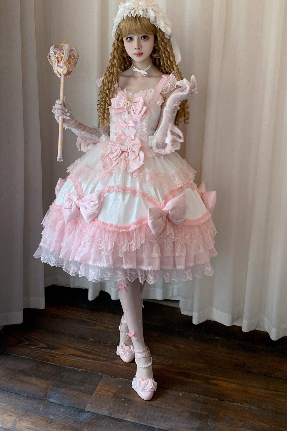 Cotton Candy Ribbon Princess Dress