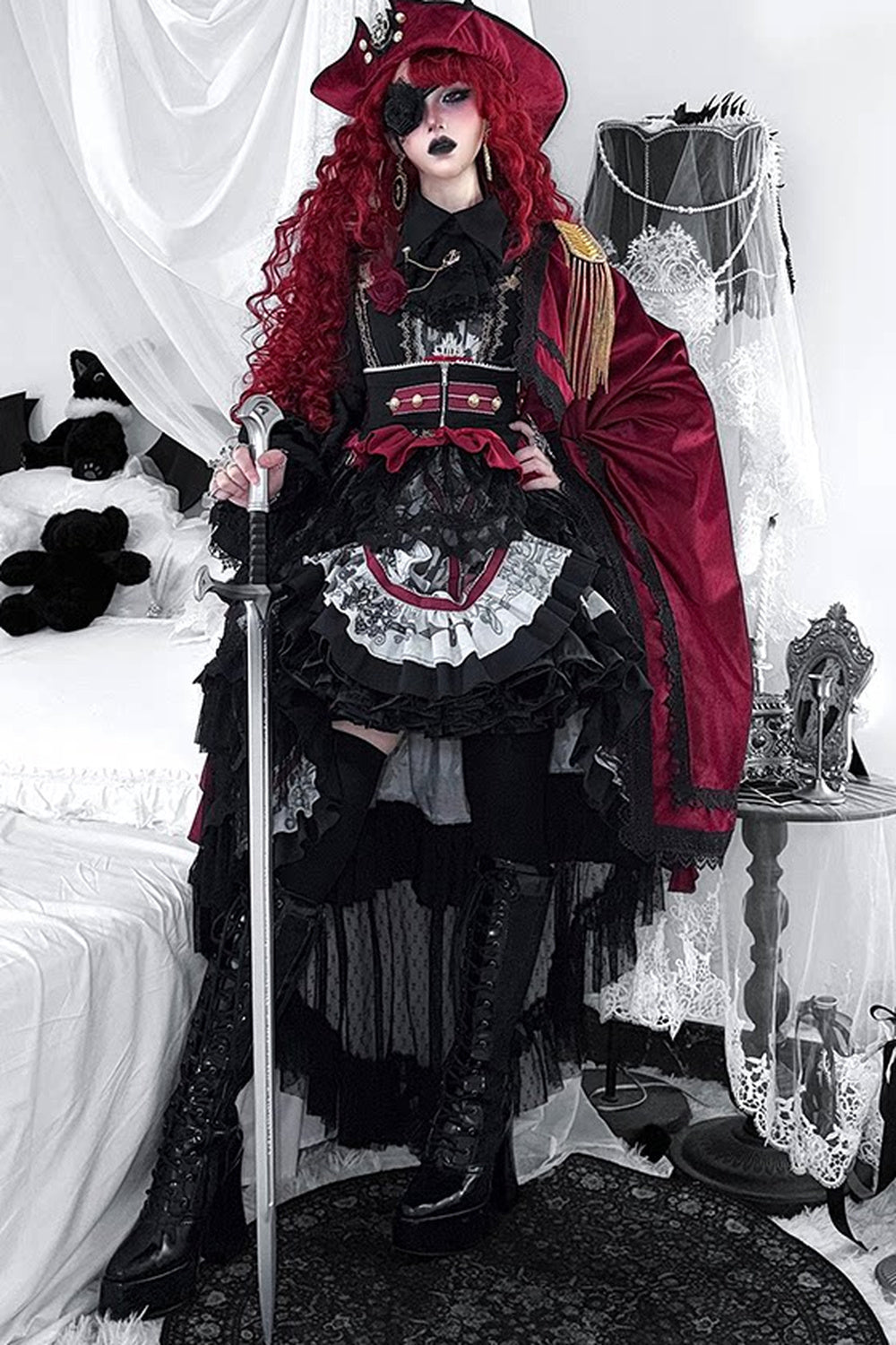 Rose Night Flight Gothic Cape Set